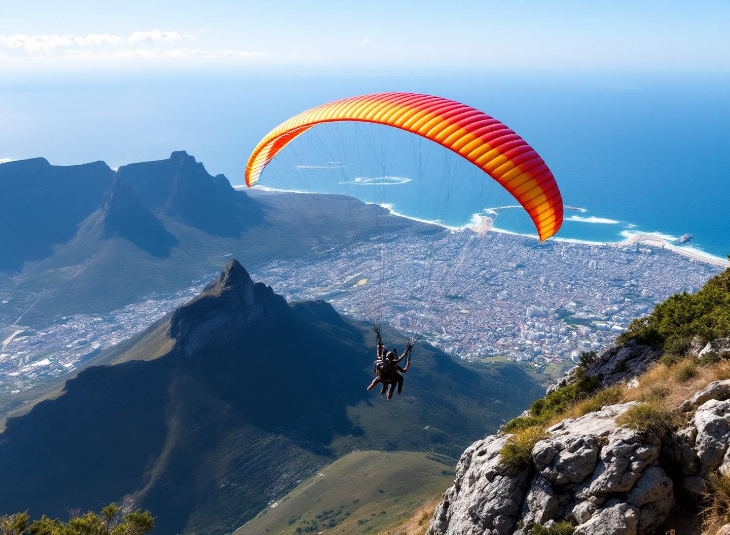 Tandem paragliding from Lion's Head, Cape Town: what it costs and what to expect